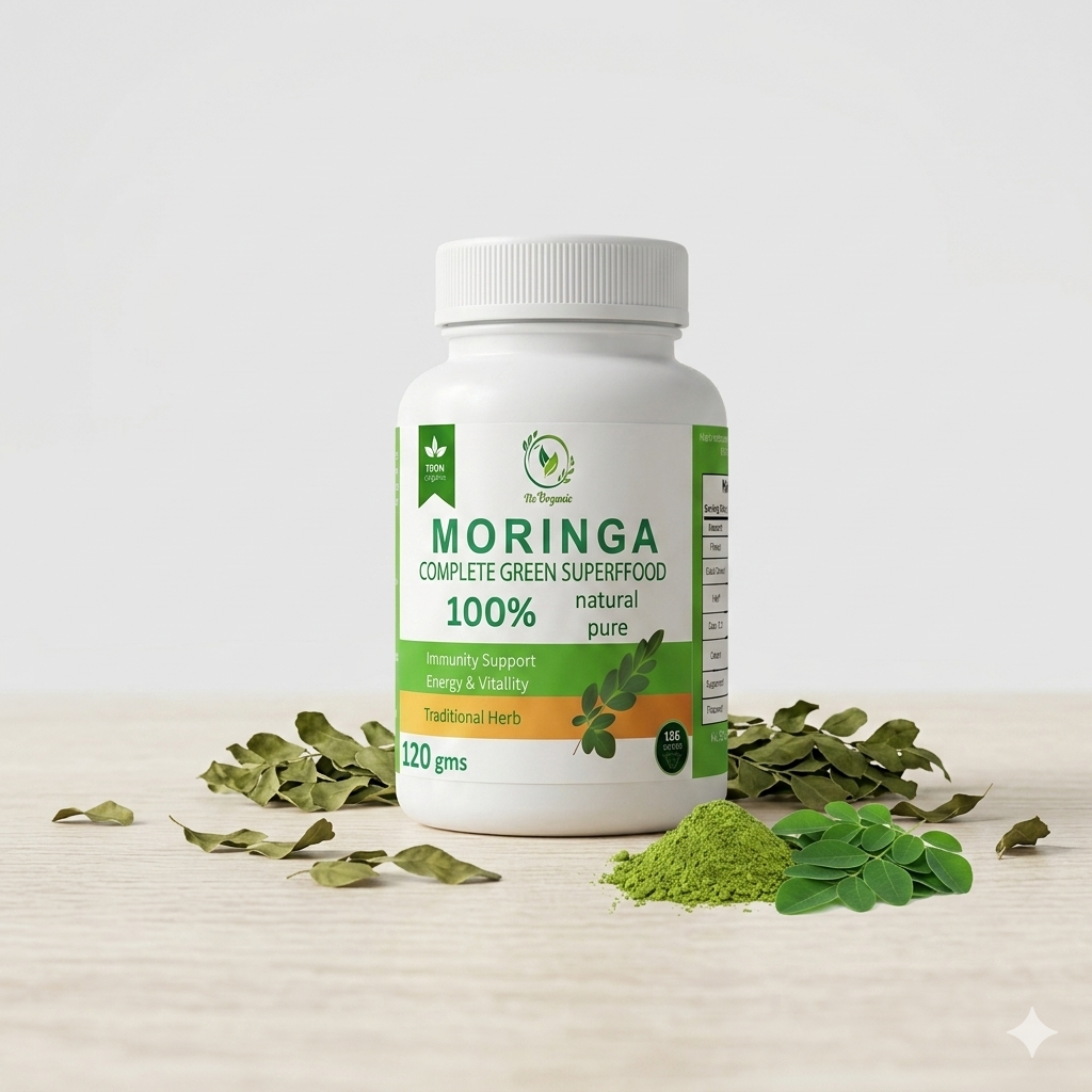 Organic Moringa Leaf Powder - 100% Pure Superfood